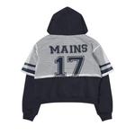 Худи MAINS Mesh Layer Hoodie 'Blue/White' 2