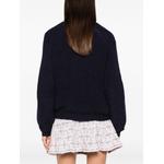 floral-appliqué raglan-sleeve sweater 3