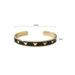 Браслет-манжета Mickey Mini Enamel Cuff Bangle Black Gold 6