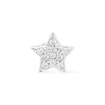 Серьга-гвоздик Star Pave Silver с плоской задней частью 4
