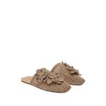Lotus floral-appliqué mules 2