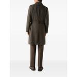 dark olive green and dark grey Oasi Cashmere trench coat 4