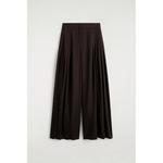 Струящиеся брюки с защипами и широкими штанинами FLUID PLEATED WIDE-LEG TROUSERS 1