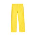 Кожаные брюки Sp5der Debossed Web Leather Pant 'Желтый' 1