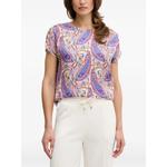 paisley-print short-sleeve blouse 1
