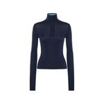 Sade ribbed-knit zip-up sweater 1