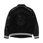 Верхняя одежда BAPE Logo Baseball Jacket 'Черный' 2
