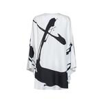 graphic-print ruffled blouse 2