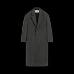 Пальто Ami Single Breasted Long Cozy Coat 'Gris Carbone' 1