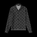 Рубашки на пуговицах Amiri MA Repeat Logo Long-Sleeve Camp Shirt 'Black' 1