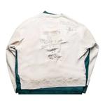 Свитера с круглым вырезом Maison Mihara Yasuhiro Sing Tomorrow Pullover 'Белый/Зеленый' 2