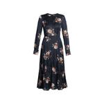 floral-pattern textured dress 1