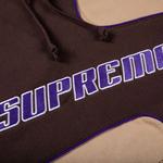 Худи Supreme Big S с капюшоном 'Коричневый' 2