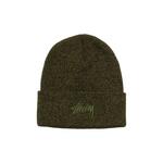 Шапки-бини Stussy Stock Cuff Beanie 'Marled Olive' 1
