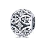 Цельный подвес 925 стерлингового серебра Infinity CZ 1