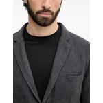 herringbone notched-lapels blazer 4