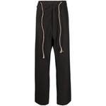 drawstring-waist wool trousers 1