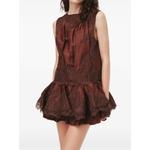 Cressida lace-trim ruffled mini dress 1