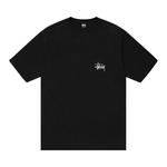 Футболки с коротким рукавом Stussy Basic Pigment Dyed Logo Tee 'Black' 1