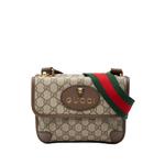 Маленькая сумка через плечо GG Supreme Web Neo Vintage Double Flap (2016-2026 годы) 1