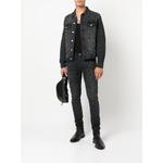 Monogram Leopard Print Jeans "Black" 2
