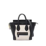 2010-2026 Nano Bicolor Leather Luggage Tote satchel 1
