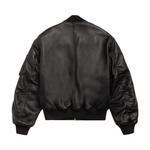 Верхняя одежда Stussy Leather Built Bomber 'Black' 2