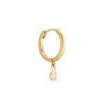 18K yellow gold diamond earring 1