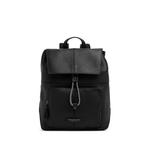 pebbled leather flap backpack 1