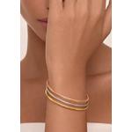 Цельный браслет Golf Bangle 3 мм с родиевым покрытием - 60 мм 3
