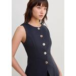 Жилет с пуговицами - Темно-синий 5