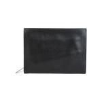 Косметички Bottega Veneta Leather Embossed Pouch 'Черный/Серебряный' 1