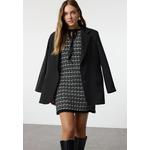 Черное текстурированное короткое / мини-платье в стиле твид, вязаное Twoaw25El00542 5