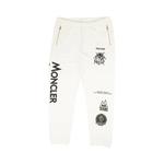 Moncler Логотипные спортивные штаны 'White/Black' 1