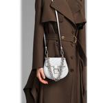 Drew Bijou Mini Crossbody Bag в Airy Grey 6