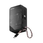 Momax 1-POWER X+ Внешний аккумулятор 10000 мАч с двумя встроенными USB-C кабелями - Чёрный 1