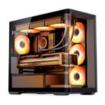 Jonsbo D300 без центральной стойки, панорамное стекло Micro-ATX корпус - черный 1