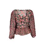 floral-print smocked blouse 2