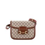 Horsebit 1955 Shoulder Bag GG Coated Canvas with Leather Small crossbody bag 1