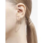 Серьга Double Hoop 30 из желтого золота 2