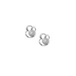 Серьги GOLDHEART, белое золото с бриллиантами 750 (PD17151E) 1