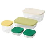 HAVSTOBIS контейнер для еды с крышкой, набор из 5 шт. 1