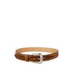 floral-tooled leather belt 1