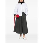 Eden pleated A-line midi skirt 2