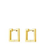 Серьги-кольца Foundation из желтого золота 1