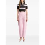 striped cropped polo-collar sweater 2