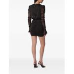 rRuched mini dress leopard dark brown 2