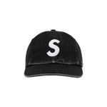 Шапки Supreme Pigment Coated 2-Tone S Logo 6-Panel 'Black' 1