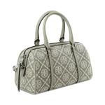 Верхние ручки Tory Burch T Monogram Utility Mini Barrel Bag 'Grey' 2