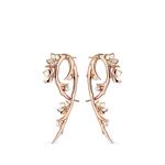 Cherry Blossom diamond Hook earrings 1